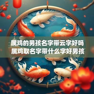 属鸡的男孩名字带云字好吗 属鸡取名字带什么字好男孩