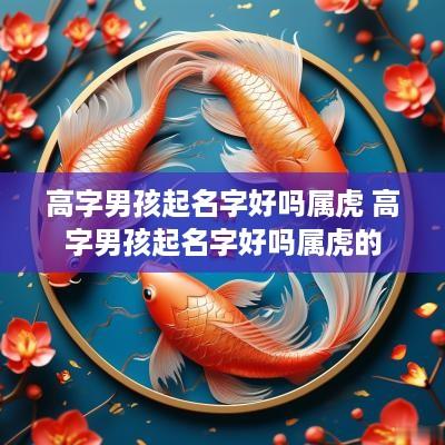 高字男孩起名字好吗属虎 高字男孩起名字好吗属虎的