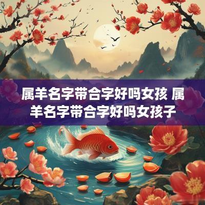 属羊名字带合字好吗女孩 属羊名字带合字好吗女孩子