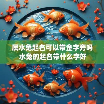 属水兔起名可以带金字旁吗 水兔的起名带什么字好