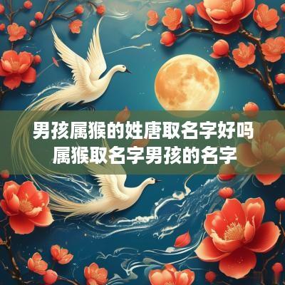 男孩属猴的姓唐取名字好吗 属猴取名字男孩的名字