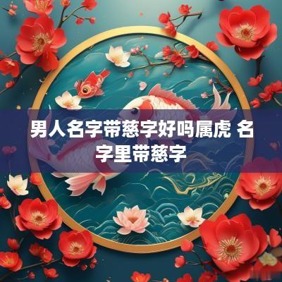 男人名字带慈字好吗属虎 名字里带慈字