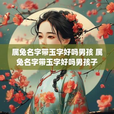 属兔名字带玉字好吗男孩 属兔名字带玉字好吗男孩子