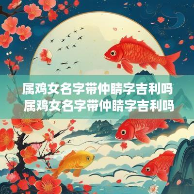 属鸡女名字带仲睛字吉利吗 属鸡女名字带仲睛字吉利吗怎么取