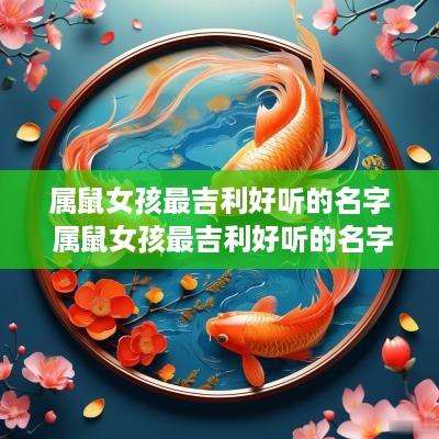 属鼠女孩最吉利好听的名字 属鼠女孩最吉利好听的名字是什么