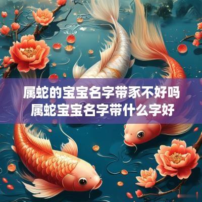 属蛇的宝宝名字带豕不好吗 属蛇宝宝名字带什么字好