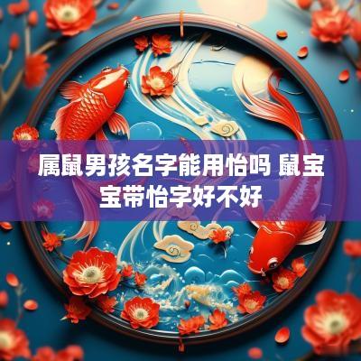 属鼠男孩名字能用怡吗 鼠宝宝带怡字好不好