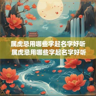 属虎忌用哪些字起名字好听 属虎忌用哪些字起名字好听点