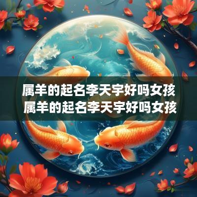 属羊的起名李天宇好吗女孩 属羊的起名李天宇好吗女孩子