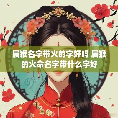 属猴名字带火的字好吗 属猴的火命名字带什么字好