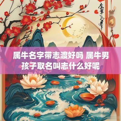 属牛名字带志渡好吗 属牛男孩子取名叫志什么好呢
