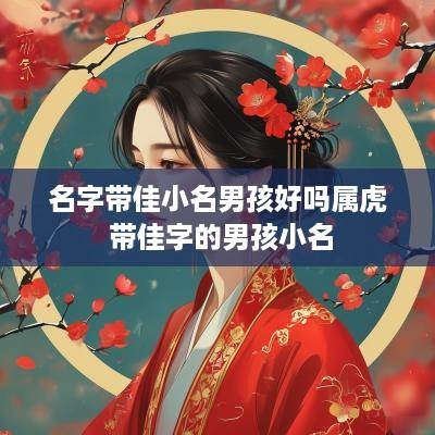 名字带佳小名男孩好吗属虎 带佳字的男孩小名