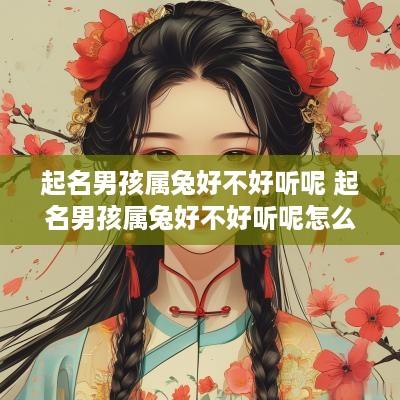 起名男孩属兔好不好听呢 起名男孩属兔好不好听呢怎么取名