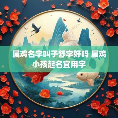 属鸡名字叫子舒字好吗 属鸡小孩起名宜用字