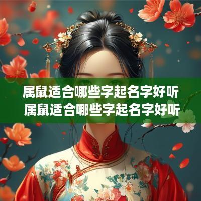 属鼠适合哪些字起名字好听 属鼠适合哪些字起名字好听女孩