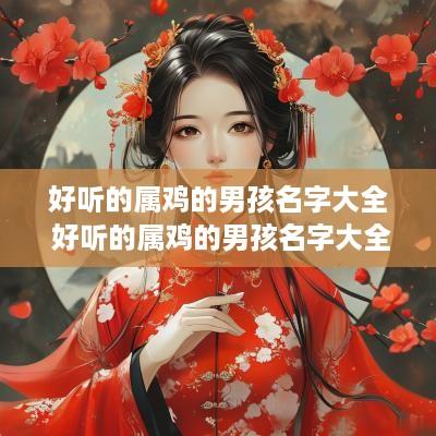 好听的属鸡的男孩名字大全 好听的属鸡的男孩名字大全四个字 好听的属鸡的男孩名字大全 好听的属鸡的男孩名字大全四个字