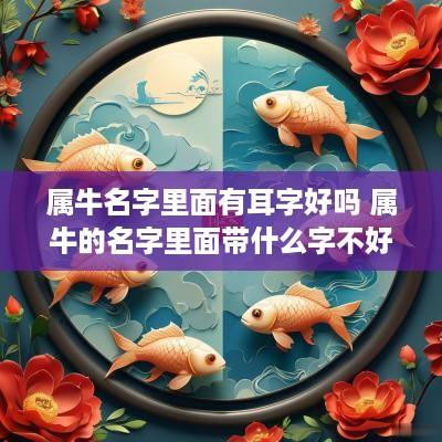 属牛名字里面有耳字好吗 属牛的名字里面带什么字不好