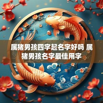 属猪男孩四字起名字好吗 属猪男孩名字最佳用字