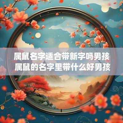 属鼠名字适合带新字吗男孩 属鼠的名字里带什么好男孩