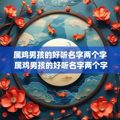 属鸡男孩的好听名字两个字 属鸡男孩的好听名字两个字有哪些