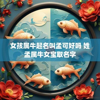 女孩属牛起名叫孟可好吗 姓孟属牛女宝取名字