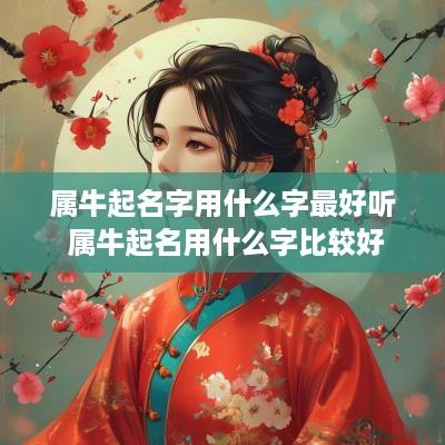 属牛起名字用什么字最好听 属牛起名用什么字比较好