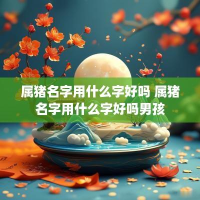 属猪名字用什么字好吗 属猪名字用什么字好吗男孩