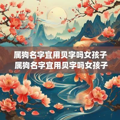属狗名字宜用贝字吗女孩子 属狗名字宜用贝字吗女孩子