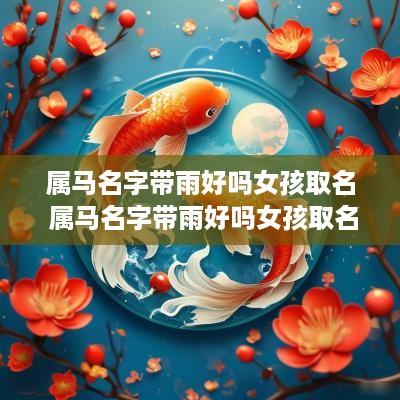 属马名字带雨好吗女孩取名 属马名字带雨好吗女孩取名大全