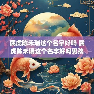 属虎陈禾瑞这个名字好吗 属虎陈禾瑞这个名字好吗男孩