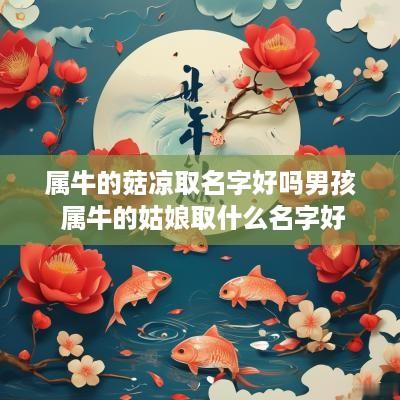 属牛的菇凉取名字好吗男孩 属牛的姑娘取什么名字好