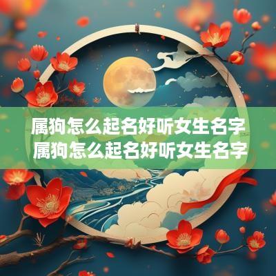 属狗怎么起名好听女生名字 属狗怎么起名好听女生名字大全