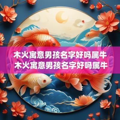 木火寓意男孩名字好吗属牛 木火寓意男孩名字好吗属牛的