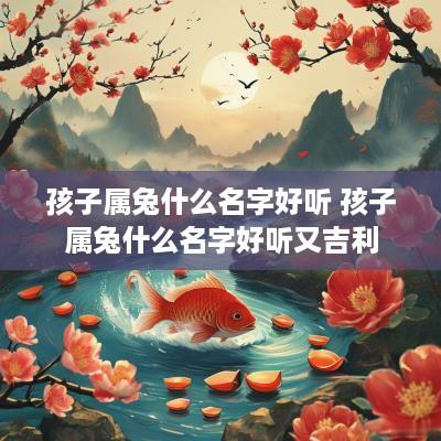 孩子属兔什么名字好听 孩子属兔什么名字好听又吉利