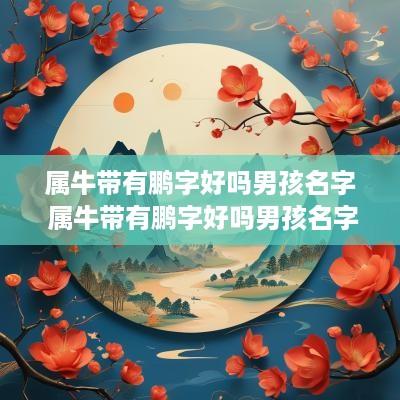 属牛带有鹏字好吗男孩名字 属牛带有鹏字好吗男孩名字大全
