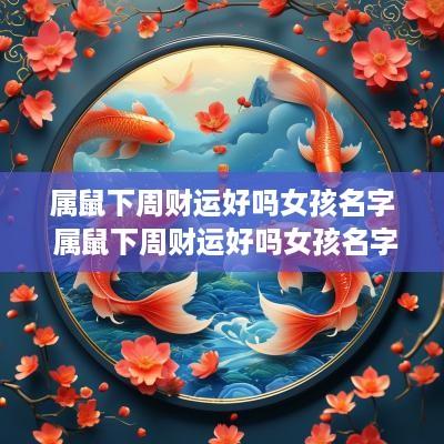 属鼠下周财运好吗女孩名字 属鼠下周财运好吗女孩名字大全