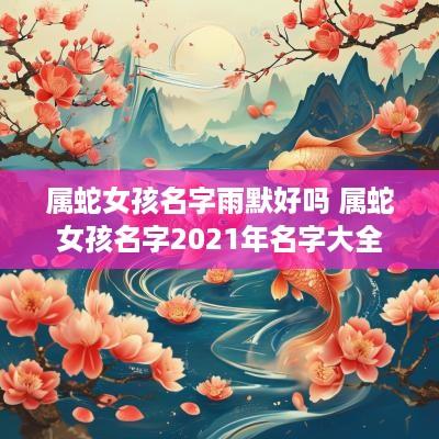 属蛇女孩名字雨默好吗 属蛇女孩名字2025年名字大全