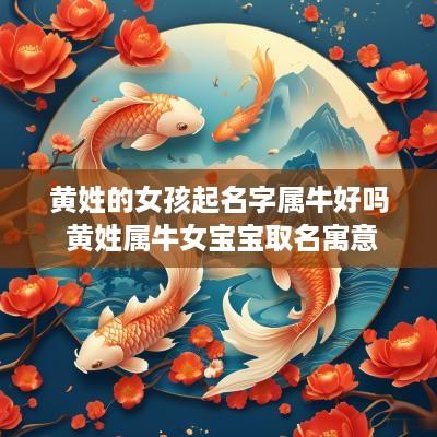 黄姓的女孩起名字属牛好吗 黄姓属牛女宝宝取名寓意