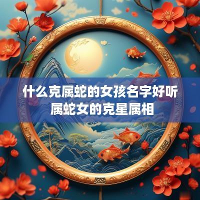 什么克属蛇的女孩名字好听 属蛇女的克星属相