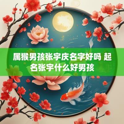 属猴男孩张宇庆名字好吗 起名张宇什么好男孩