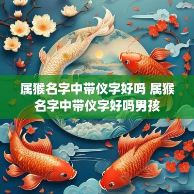 属猴名字中带仪字好吗 属猴名字中带仪字好吗男孩