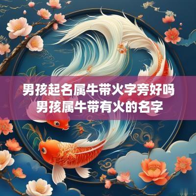 男孩起名属牛带火字旁好吗 男孩属牛带有火的名字