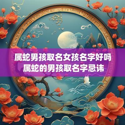属蛇男孩取名女孩名字好吗 属蛇的男孩取名字忌讳