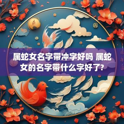 属蛇女名字带冲字好吗 属蛇女的名字带什么字好了?