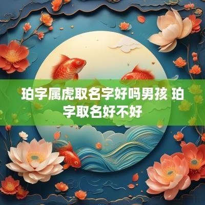 珀字属虎取名字好吗男孩 珀字取名好不好