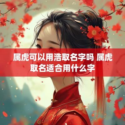 属虎可以用浩取名字吗 属虎取名适合用什么字