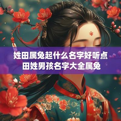 姓田属兔起什么名字好听点 田姓男孩名字大全属兔