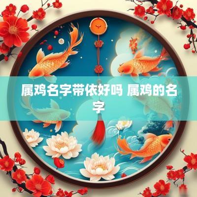 属鸡名字带依好吗 属鸡的名字
