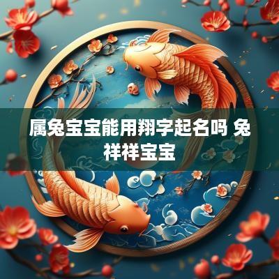 属兔宝宝能用翔字起名吗 兔祥祥宝宝
