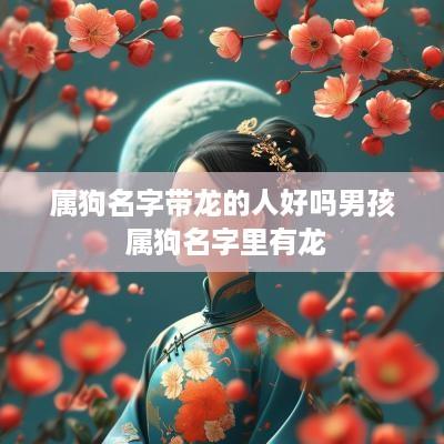 属狗名字带龙的人好吗男孩 属狗名字里有龙